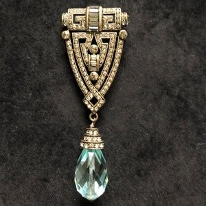 Heidi Daus Turquoise Drop Pin